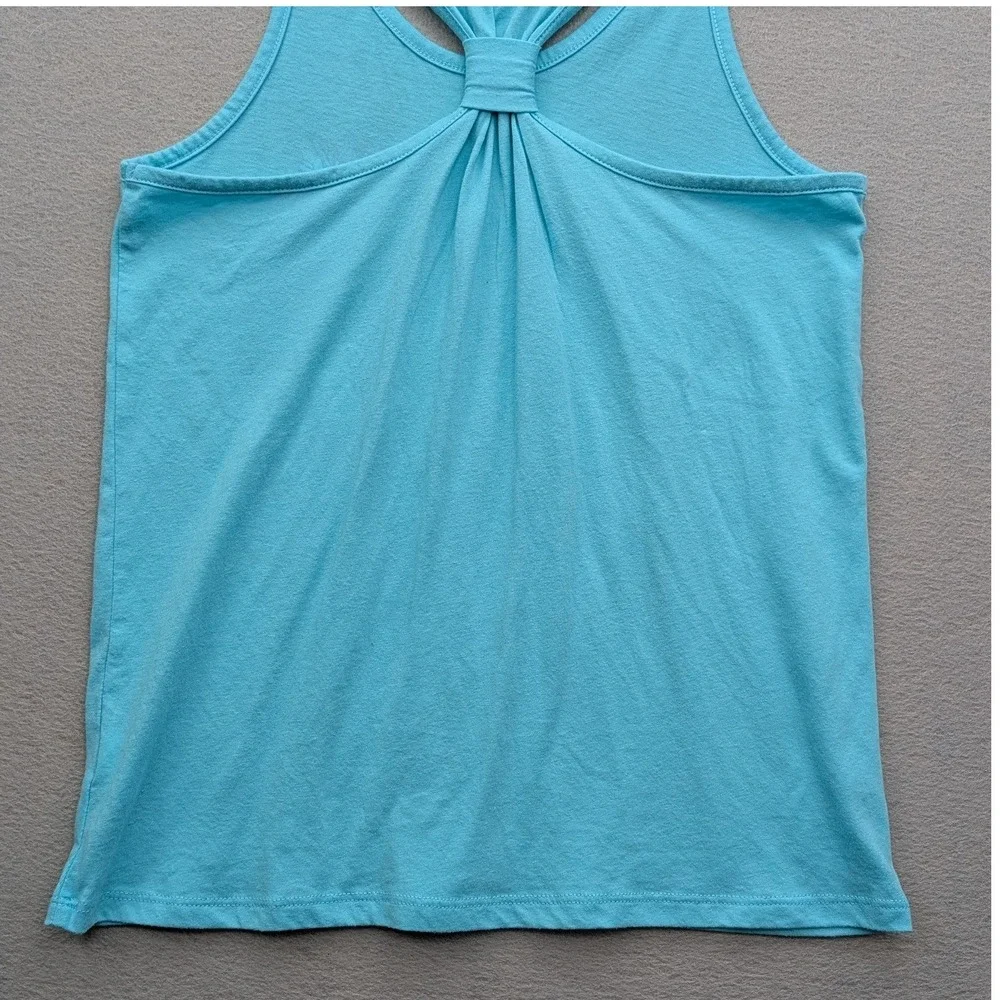 The Children's Place Tank Top Girls XL Blue Cotton Butterfly Graphic Racerback